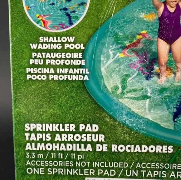 COPY - Kid's H20 GO Under Water Adventure  Sprinkler Pad 11ft round easy setup … - Picture 5 of 6